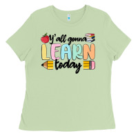 Matcha y'all gonna learn today Ladies Tee - MaliasSmallBusiness