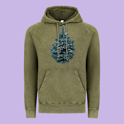 Colorado Blue Spruce Vintage Hoodie Designed By Ranaportraitstore