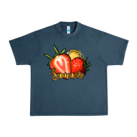 Midnight Navy Strawberry Summer Urban Heavy Tee - Bettercallsaul