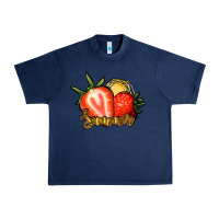 Navy Strawberry Summer Urban Heavy Tee - Bettercallsaul