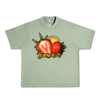 Oil Green Strawberry Summer Urban Heavy Tee - Bettercallsaul