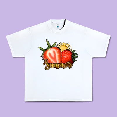 Strawberry Summer Urban Heavy Tee Designed By Bettercallsaul