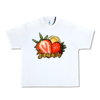 White Strawberry Summer Urban Heavy Tee - Bettercallsaul