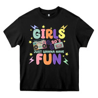 Black girls just wanna have fun Heavy Core Tee - MaliasSmallBusiness