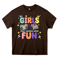 Chocolate Brown girls just wanna have fun Heavy Core Tee - MaliasSmallBusiness