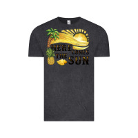 Vintage Black here comes the sun Vintage Tee - BarkalooDesign