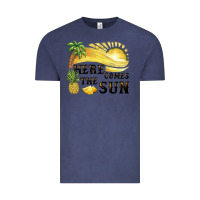Vintage Denim here comes the sun Vintage Tee - BarkalooDesign