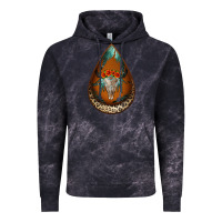 Cloud Black leopard bullskull teardrop earrings Vintage Hoodie - Jasminsmagicworld