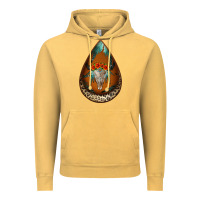 Vintage Mustard leopard bullskull teardrop earrings Vintage Hoodie - Jasminsmagicworld