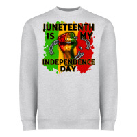 Heather Grey juneteenth is my independence day cowgirl Heavyweight Sweatshirt - CowGirlArtShop