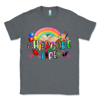 Charcoal Heather childcare life Classic Tee - Artiststas
