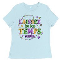 Baby Blue laissez les bon temps rouler Ladies Tee - MaliasSmallBusiness