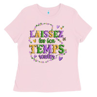Bubblegum Pink laissez les bon temps rouler Ladies Tee - MaliasSmallBusiness