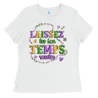White laissez les bon temps rouler Ladies Tee - MaliasSmallBusiness