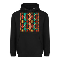 Black native american aztec seamless pattern Heavyweight Hoodie - BundleAndBundleShop