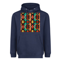 Navy native american aztec seamless pattern Heavyweight Hoodie - BundleAndBundleShop