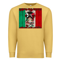 Antique Gold mexican messy bun mamacita Premium Sweatshirt - BundleAndBundleShop