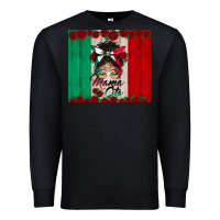 Black mexican messy bun mamacita Premium Sweatshirt - BundleAndBundleShop