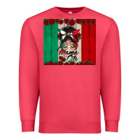 Cardinal mexican messy bun mamacita Premium Sweatshirt - BundleAndBundleShop
