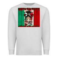 Dove Grey mexican messy bun mamacita Premium Sweatshirt - BundleAndBundleShop