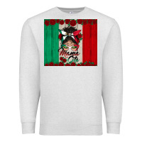 Oatmeal Heather mexican messy bun mamacita Premium Sweatshirt - BundleAndBundleShop