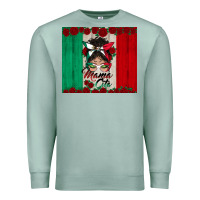 Seafoam mexican messy bun mamacita Premium Sweatshirt - BundleAndBundleShop