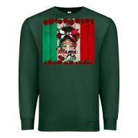 Sports Green mexican messy bun mamacita Premium Sweatshirt - BundleAndBundleShop