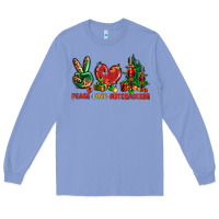 Colony Blue Peace love Nutcrackers Long Sleeve Tee - NancyCooperArtShop
