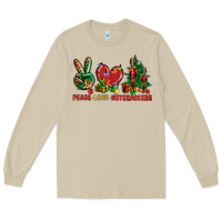 Mushroom Peace love Nutcrackers Long Sleeve Tee - NancyCooperArtShop