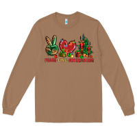 Toasted Coconut Peace love Nutcrackers Long Sleeve Tee - NancyCooperArtShop