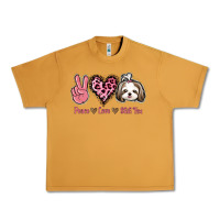 Peanut Butter Peace Love Shih Tzu Urban Heavy Tee - Bettercallsaul