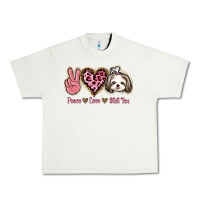 Pistachio Peace Love Shih Tzu Urban Heavy Tee - Bettercallsaul