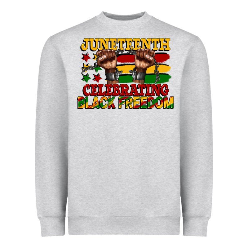 Juneteenth Celebrating Black Freedom Heavyweight Sweatshirt by CowGirlArtShop | Teevron