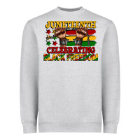Heather Grey juneteenth celebrating black freedom Heavyweight Sweatshirt - CowGirlArtShop
