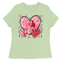 Matcha valentines hearts Ladies Tee - MaliasSmallBusiness