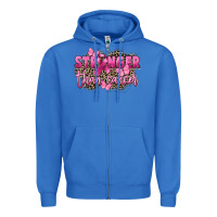 True Royal Stronger than Cancer Zipper Hoodie - FaDigitalArtStudio