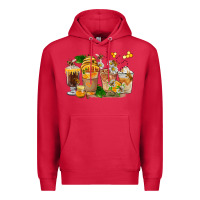 Cardinal Honey Bee Coffee Cups Premium Hoodie - FaDigitalArtStudio
