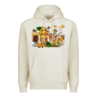 Oatmeal Heather Honey Bee Coffee Cups Premium Hoodie - FaDigitalArtStudio