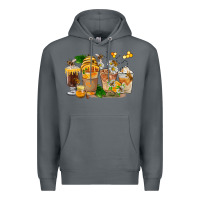 Rock Honey Bee Coffee Cups Premium Hoodie - FaDigitalArtStudio