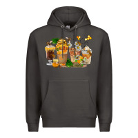 Smoke Honey Bee Coffee Cups Premium Hoodie - FaDigitalArtStudio