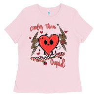 Bubblegum Pink cooler than cupid Ladies Tee - MaliasSmallBusiness