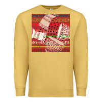 Antique Gold african drum colorful seamless pattern Premium Sweatshirt - BundleAndBundleShop