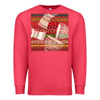 Cardinal african drum colorful seamless pattern Premium Sweatshirt - BundleAndBundleShop