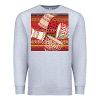 Heather Grey african drum colorful seamless pattern Premium Sweatshirt - BundleAndBundleShop