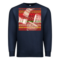 Navy african drum colorful seamless pattern Premium Sweatshirt - BundleAndBundleShop