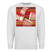 Oatmeal Heather african drum colorful seamless pattern Premium Sweatshirt - BundleAndBundleShop