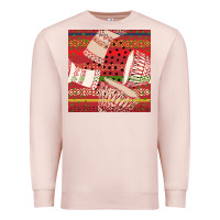 Pale Pink african drum colorful seamless pattern Premium Sweatshirt - BundleAndBundleShop