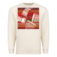 Sandshell african drum colorful seamless pattern Premium Sweatshirt - BundleAndBundleShop