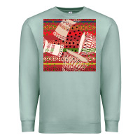 Seafoam african drum colorful seamless pattern Premium Sweatshirt - BundleAndBundleShop