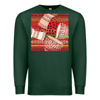 Sports Green african drum colorful seamless pattern Premium Sweatshirt - BundleAndBundleShop